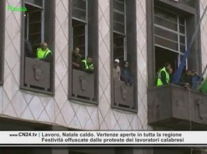 Cosenza, la protesta dei lavoratori 