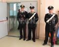 I carabinieri davanti alla stanza dell'appuntato Fae