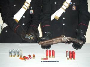 L'arma sequestrata