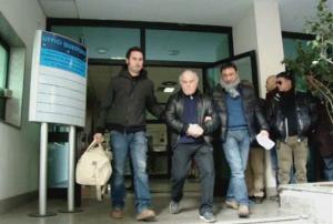 Le uscite degli arrestati