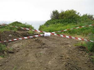 L'area sequestrata
