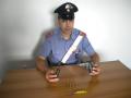 La pistola sequestrata