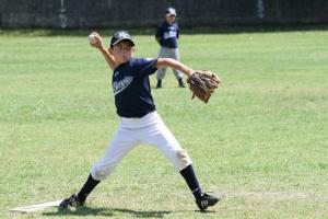 Il lanciatore Marco Guarnaccia del San Giorgio Baseball