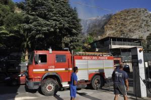 Incendio in Viale Brutium