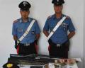 L'arsenale rinvenuto dai carabinieri