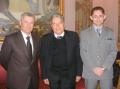 Il presidente Morabito con Caracciolo e Borrelli