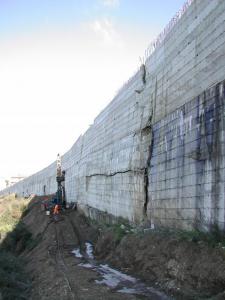 Il muro con il cemento depotenziato