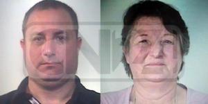 Gli arrestati: Giuseppe Fulco e Gioia Nasone