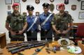 Le armi e munizioni ritrovate a San Luca