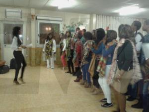 Il coro di studenti africani