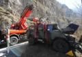Il blindato coinvolto nell'incidente (Foto: Corriere delle Alpi)