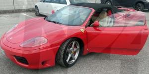 Una Ferrari sequestrata al clan degli Zingari
