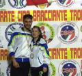 Gli atleti Giuseppe Franco e Claudia Martino