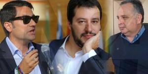 Da sinistra: Furgiuele, Salvini e Torromino