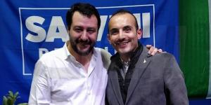 Gennaro Rossi con Matteo Salvini