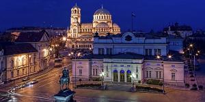 Una veduta di Sofia, Bulgaria