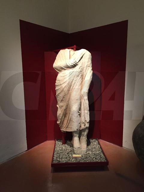 Vibo: busto di Agrippa e statua di palliato dal quartiere S. Aloe