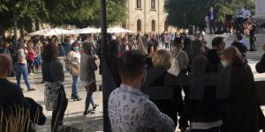 Protesta in Piazza Italia a Reggio