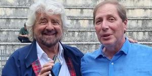 Beppe Grillo con Giampiero Coppola