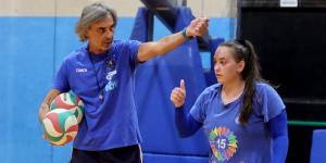 Il coach Pellegrino con Miriam Pantano