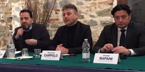 Da sinistra: Giuseppe Villella, Gioacchino Campolo ed Ernesto Rapani