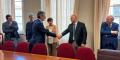 Un momento dell’insediamento del commissario Francesco Rizzo