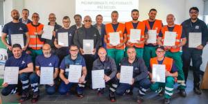 I lavoratori premiati