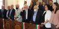 Il prof. Armin Wolf (al centro senza mascherina), trai Consiglieri Comunali di Squillace