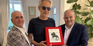 Carmine Renzo, Andrea Bocelli e Michele Affidato