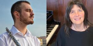 Il flautista Carmine Zuccarelli e la pianista Manuela Marcone