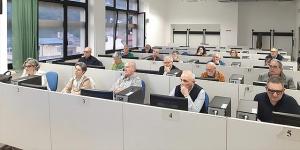 I medici reggini durante le lezioni di informatica