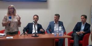 Da sinistra: Rosella Cerra, Piero De Luca, Davide Carlucci e Ubaldo Pagano
