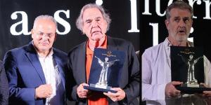 Da sinistra: Michele Affidato, Oliver Stone e Rupert Everett