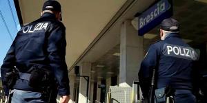Agenti Polfer alla stazione di Brescia