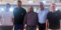 Da sinistra: Davide Durantini, team manager; Fabio Lorenzi, direttore sportivo; Gaetano Piro, vicepresidente; Claudio Carofiglio direttore generale; Marco Adamo dirigente sportivo