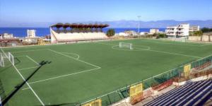 Lo Stadio Mimì Pellicanò, in contrada Campoli di Bocale