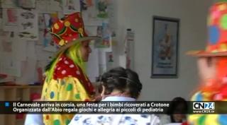 Il Carnevale arriva in corsia, una festa per i bimbi ricoverati a Crotone