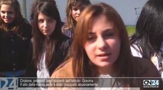 Crotone, protesta degli studenti dell’istituto Gravina