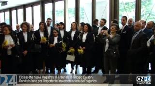 Diciassette nuovi Magistrati al Tribunale di Reggio Calabria