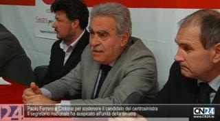 Paolo Ferrero a Crotone per sostenere il candidato del centrosinistra