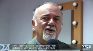 Teatro: il Politeama accoglie il poliedrico Giorgio Faletti