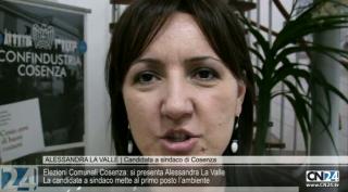Elezioni Comunali Cosenza: si presenta Alessandra La Valle