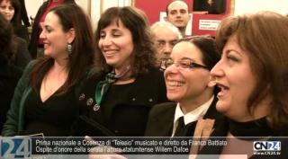 Prima nazionale a Cosenza di “Telesio” musicato e diretto da Franco Battiato