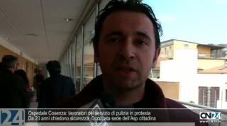 Ospedale Cosenza: lavoratori del servizio di pulizia in protesta