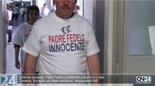 Violenza sessuale: Padre Fedele condannato a 9 anni e 3 mesi