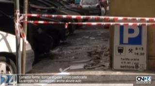 Bomba scoppia davanti pasticceria a Lamezia Terme