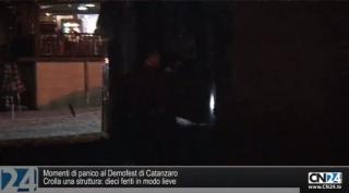 Momenti di panico al Demofest di Catanzaro, crolla una struttura: dieci feriti in modo lieve
