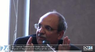 Conferenza dei sindaci provincia di Cosenza: atto aziendale sospeso e rivisto