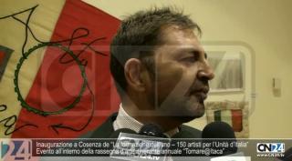 Inaugurazione a Cosenza de “La formazione dell’uno – 150 artisti per l’Unità d’Italia”