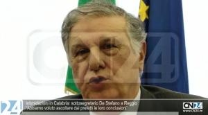 Intimidazioni in Calabria: sottosegretario De Stefano a Reggio